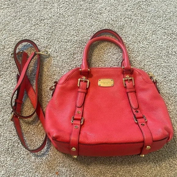 Michael Kors Bedford bowling satchel salmon pink - Picture 1 of 15